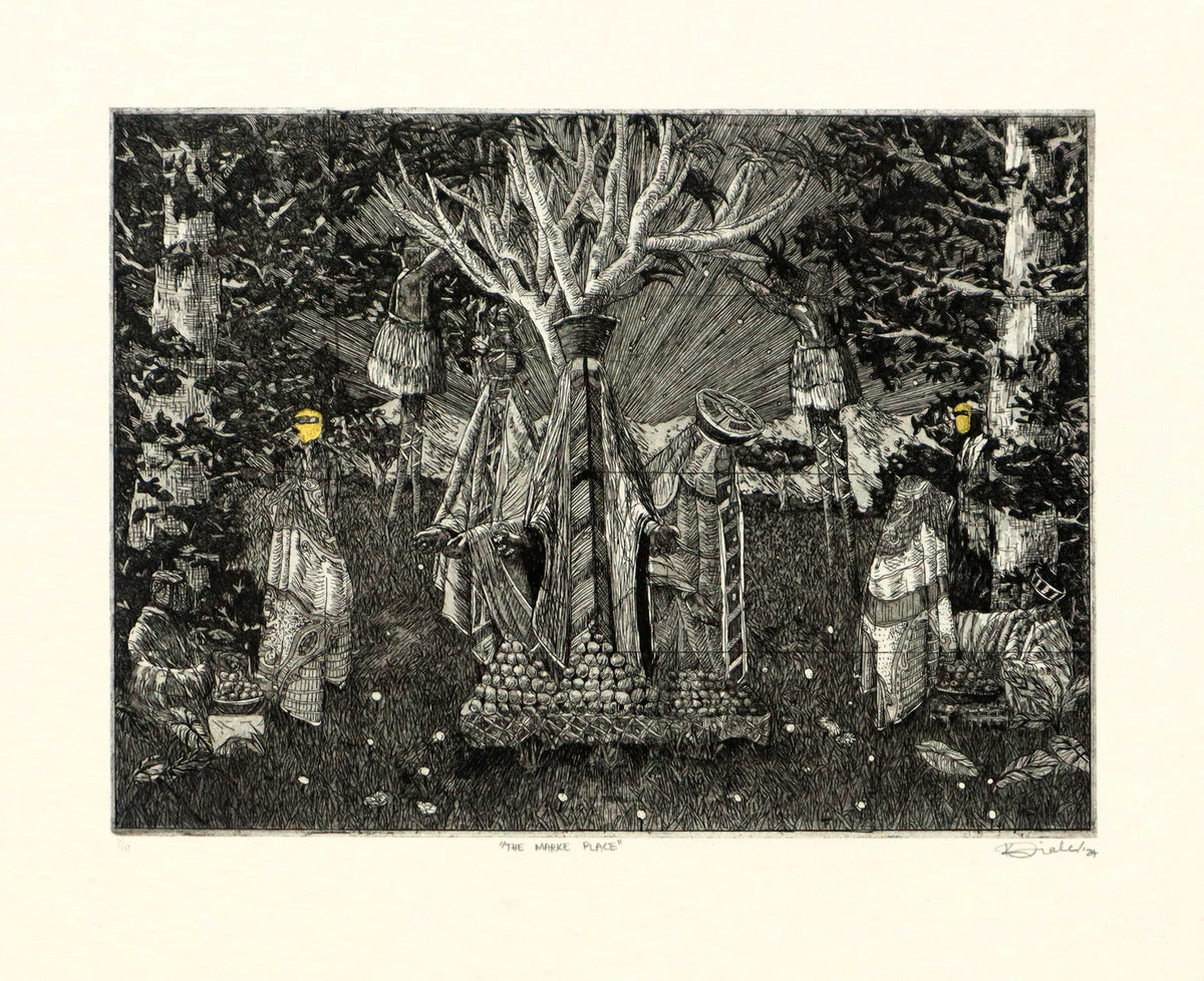 The Market Place (Framed)