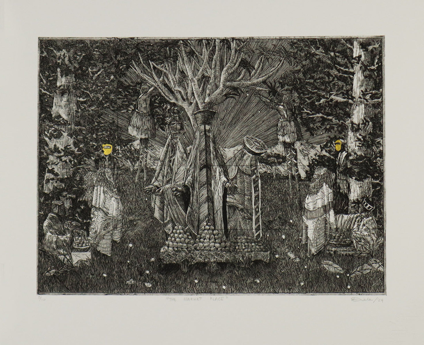 The Market Place (Framed)